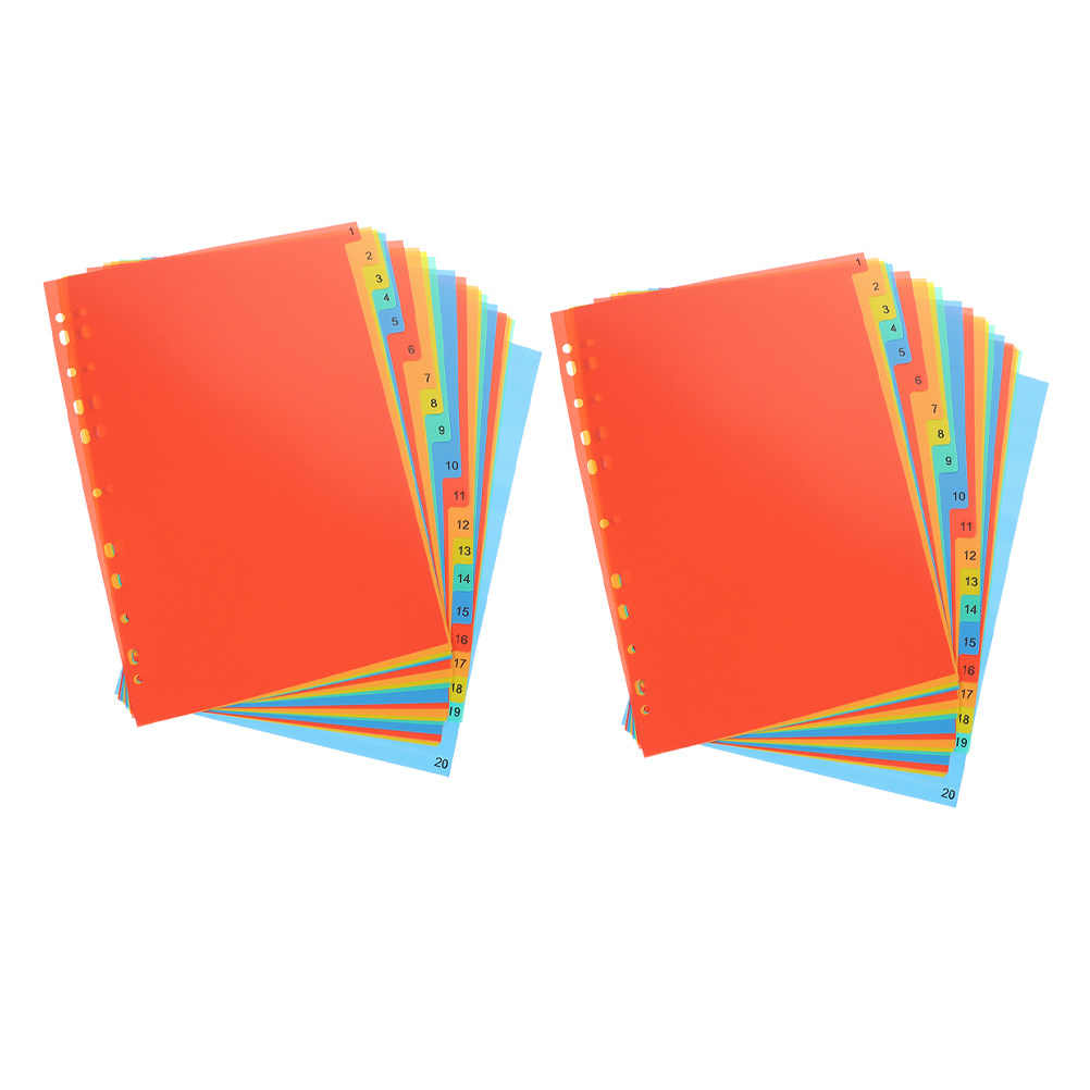 Tab Divider A4 - 2 Sets Aktenordner, Dokumentenordner, Büroordner, Halloween,
