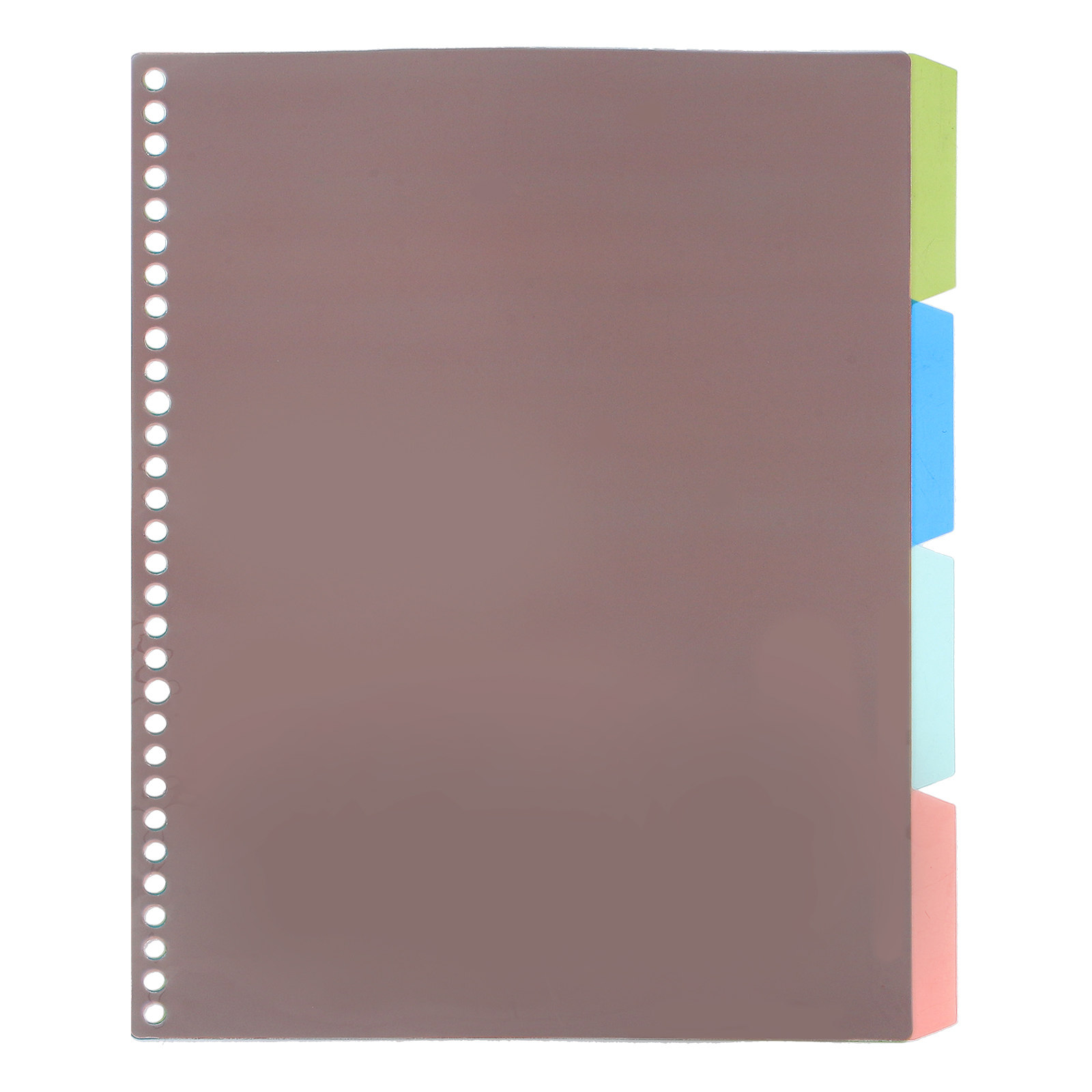 Tab Divider A4 - 4 Sets hochwertiger Kunststoff-Trennblätter mit Registerlaschen,
