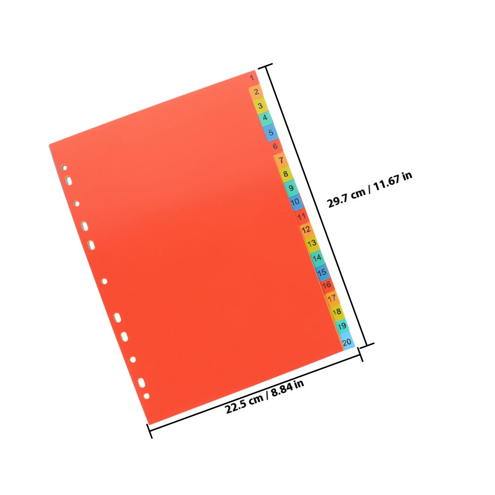 2 Sets Kunststoff-Registerblät – Tab Divider A4 Bewertung und Preis