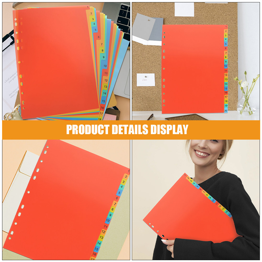 2 Sets Kunststoff-Registerblät – Tab Divider A4 Bewertung und Preis