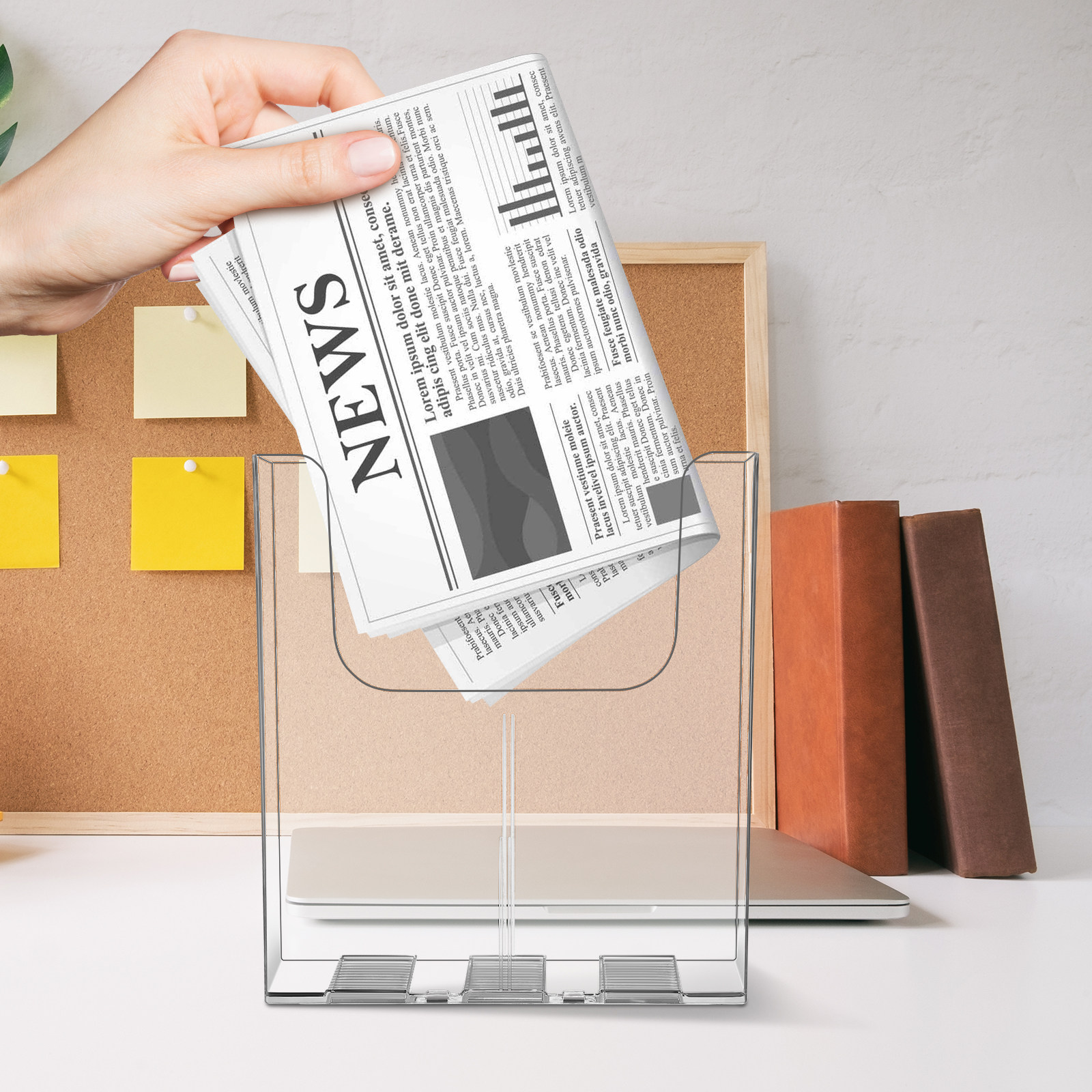 2 Stück transparente Acryl-Wan – Magazine Holder Rack Bewertung und Preis