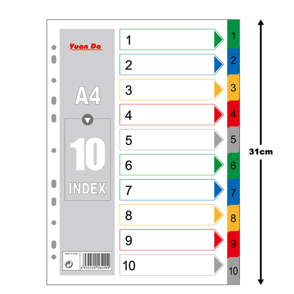 A4-Registerkarten, 40er-Pack,  – Tab Divider A4 Bewertung und Preis