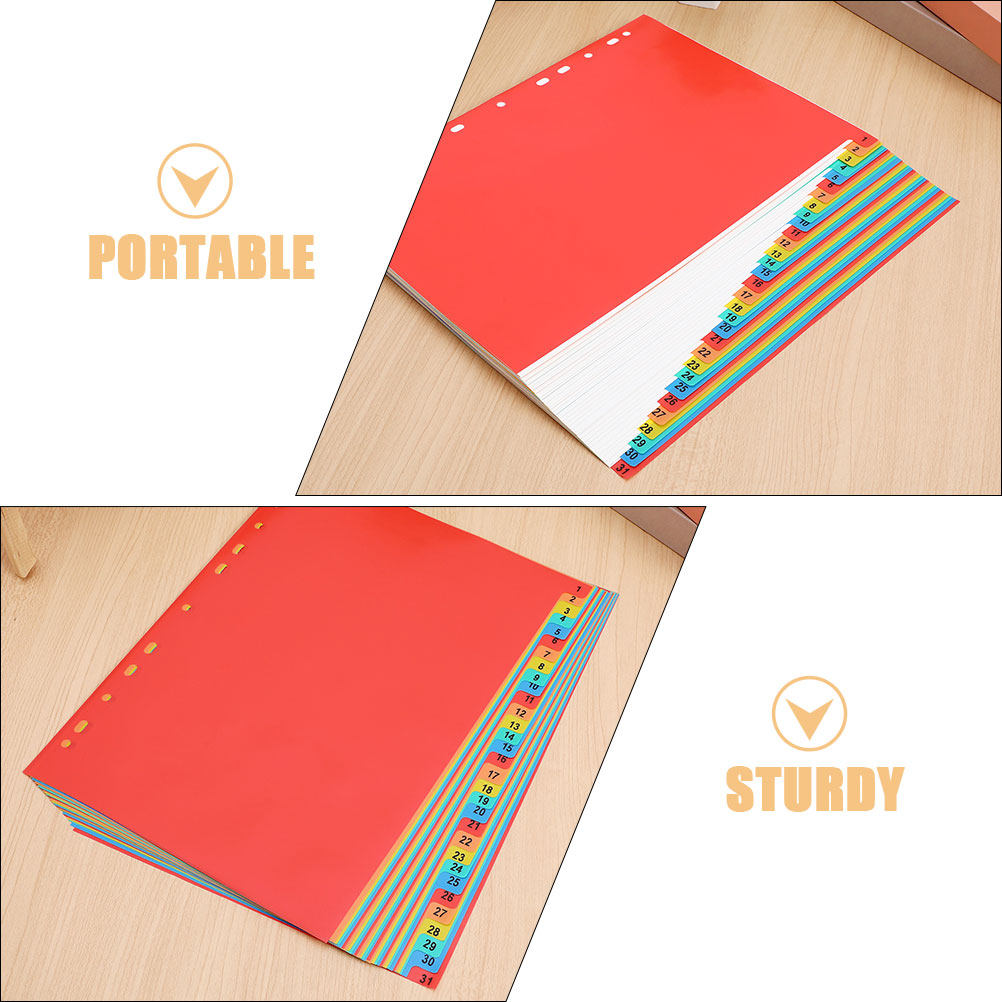 2 Sets A4 Kunststoff-Trennblät – Tab Divider A4 Bewertung und Preis