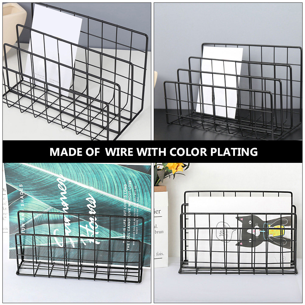 Desktop-Brieforganizer, Metall – Magazine Holder Rack Bewertung und Preis